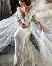 Load image into Gallery viewer, Detachable Skirt Wedding Dress Mermaid
