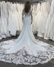 Load image into Gallery viewer, Long Sleeves Mermaid Wedding Dress
