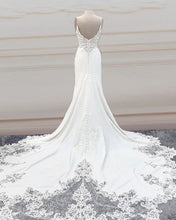 Load image into Gallery viewer, Mermaid Wedding Dress Lace Train
