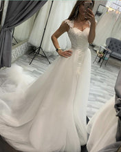 Load image into Gallery viewer, Removable Train Mermaid Wedding Dress Lace-alinanova
