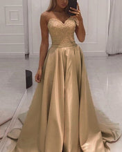 Load image into Gallery viewer, Champagne Evening Dress 2020
