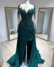 Load image into Gallery viewer, Dark Green Mermaid Prom Dresses
