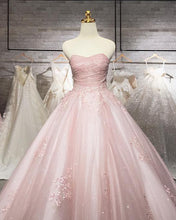 Load image into Gallery viewer, Mauve Wedding Dress Tulle Sweetheart With Sparkles
