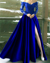 Load image into Gallery viewer, Royal Blue Prom Dresses With Sleeves
