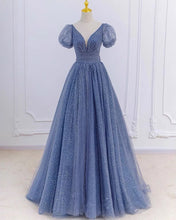 Load image into Gallery viewer, Dusty Blue Prom Dresses
