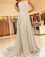 Load image into Gallery viewer, Taupe Prom Dresses Chiffon
