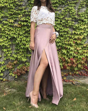 Load image into Gallery viewer, Mauve Bridesmaid Dresses Two Piece
