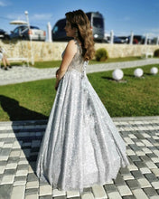 Load image into Gallery viewer, Sparkly Prom Dresses Silver
