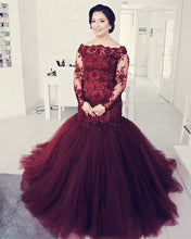 Load image into Gallery viewer, alinanova style 6328 prom dresses burgundy
