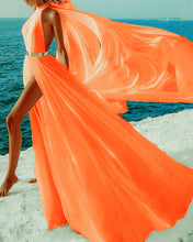 Load image into Gallery viewer, Orange Prom Dresses 2021
