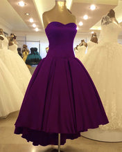 Load image into Gallery viewer, Asymmetric Prom Dresses Satin Sweetheart
