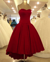 Load image into Gallery viewer, Asymmetric Prom Dresses Satin Sweetheart
