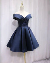 Load image into Gallery viewer, Dark Blue Homecoming Dresses
