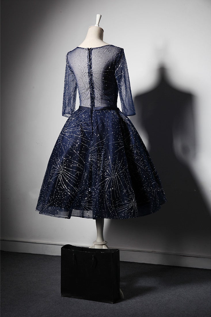 short celestial style tulle prom dress with sleeves short celestial style tulle prom dress with sleeves