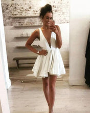 Load image into Gallery viewer, Cute White Homecoming Dresses 2019
