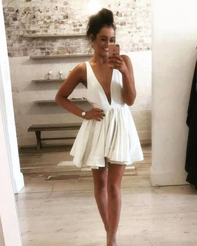 Cute White Homecoming Dresses 2019