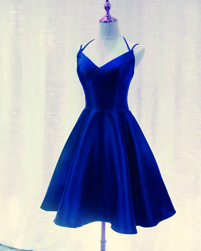 A Line Multi Straps Prom Short Dresses For Pettie Girls – alinanova